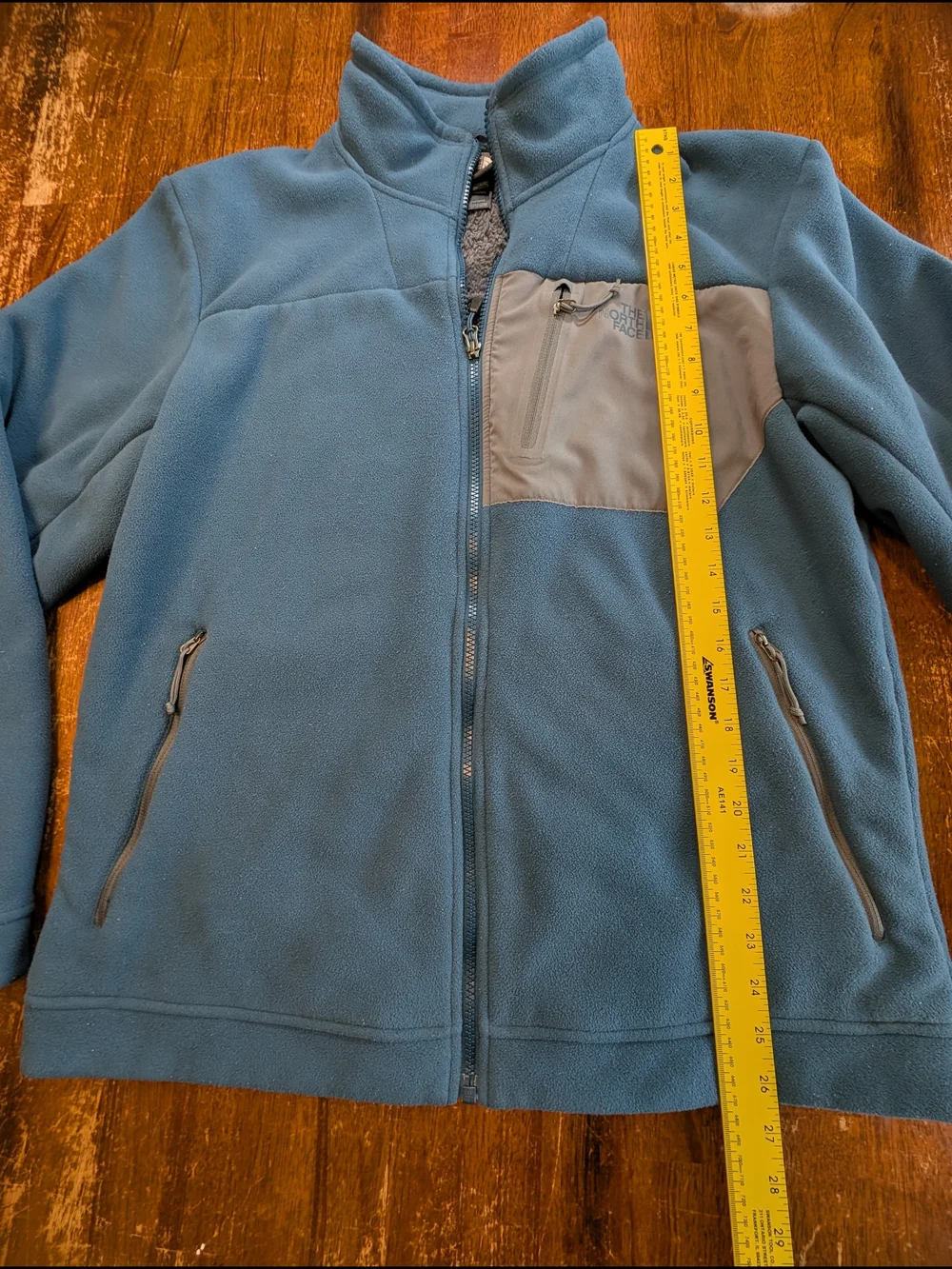 The North Face Fleece Jacket Mens Large Blue Gray Hiking Outdoor Gorpcore Top